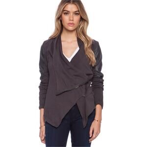 Blank NYC Charcoal Drape Jacket